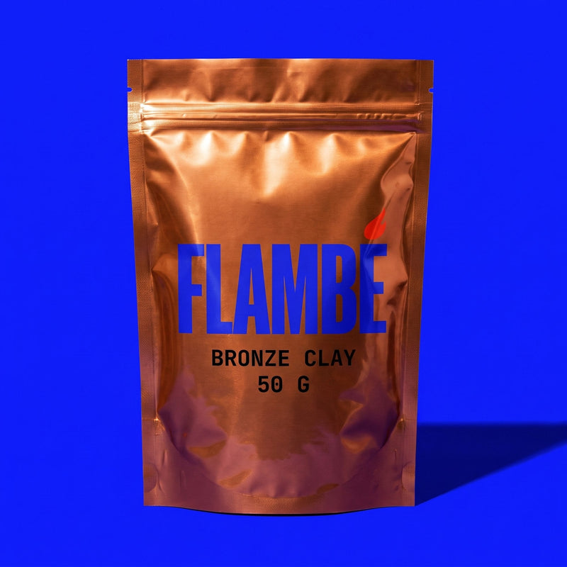 Le sachet de 50 g d'argile de bronze